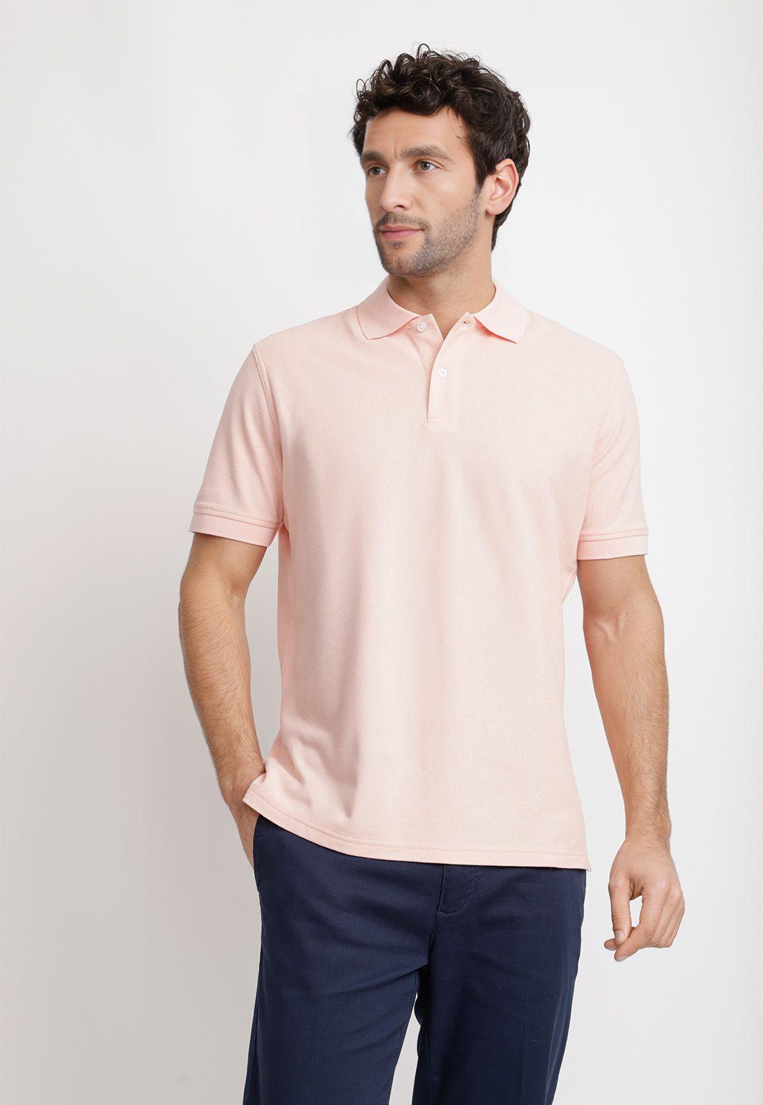 Polera Polo Pique Algodón Marini Coral-0