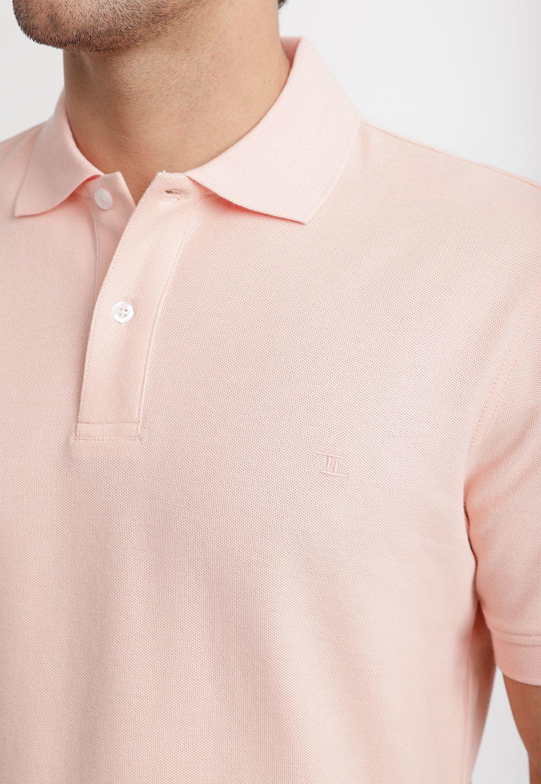 Polera Polo Pique Algodón Marini Coral-2