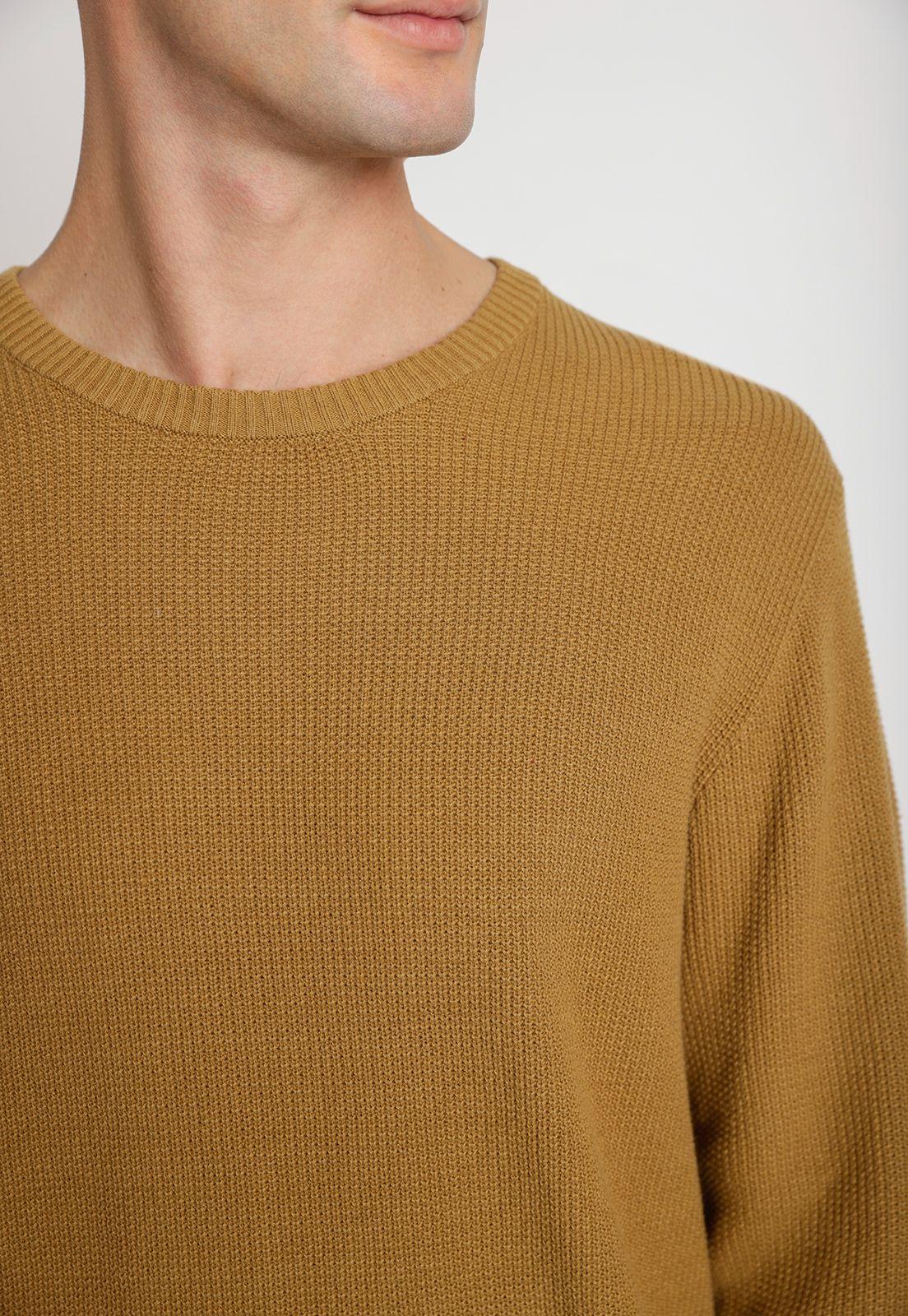 Sweater Hombre Cuello Redondo Khaki-3