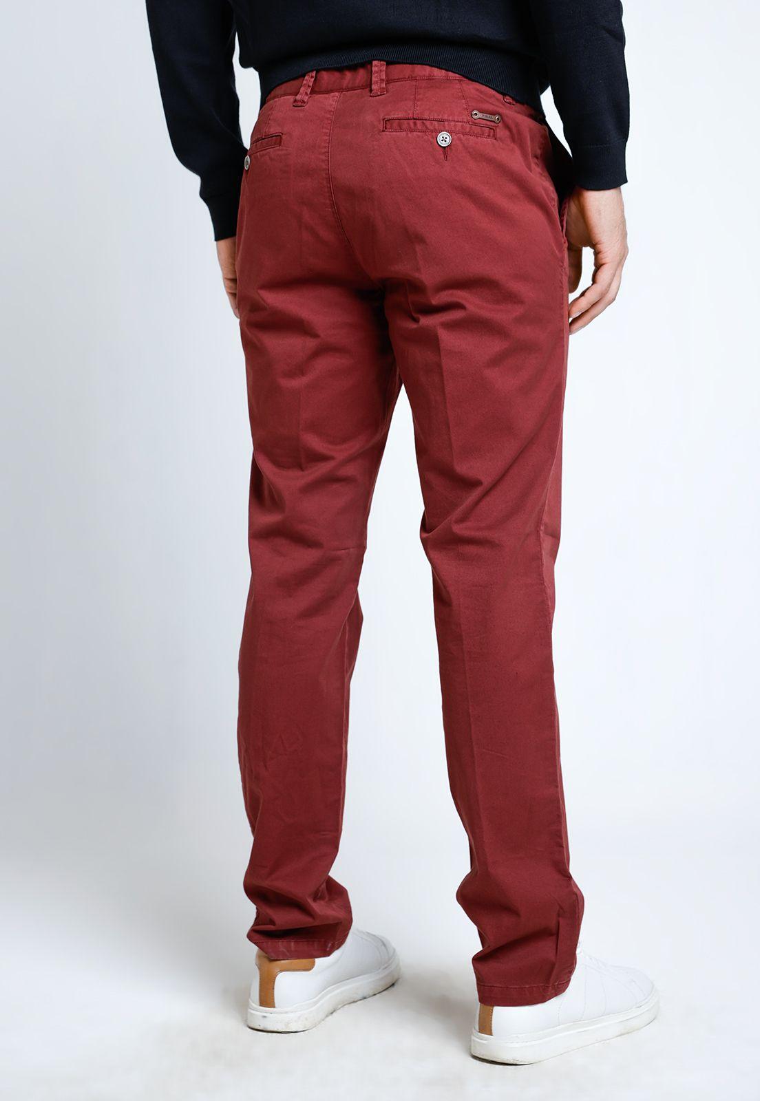 Pantalón Hombre Algodón Vinci Burdeo-1