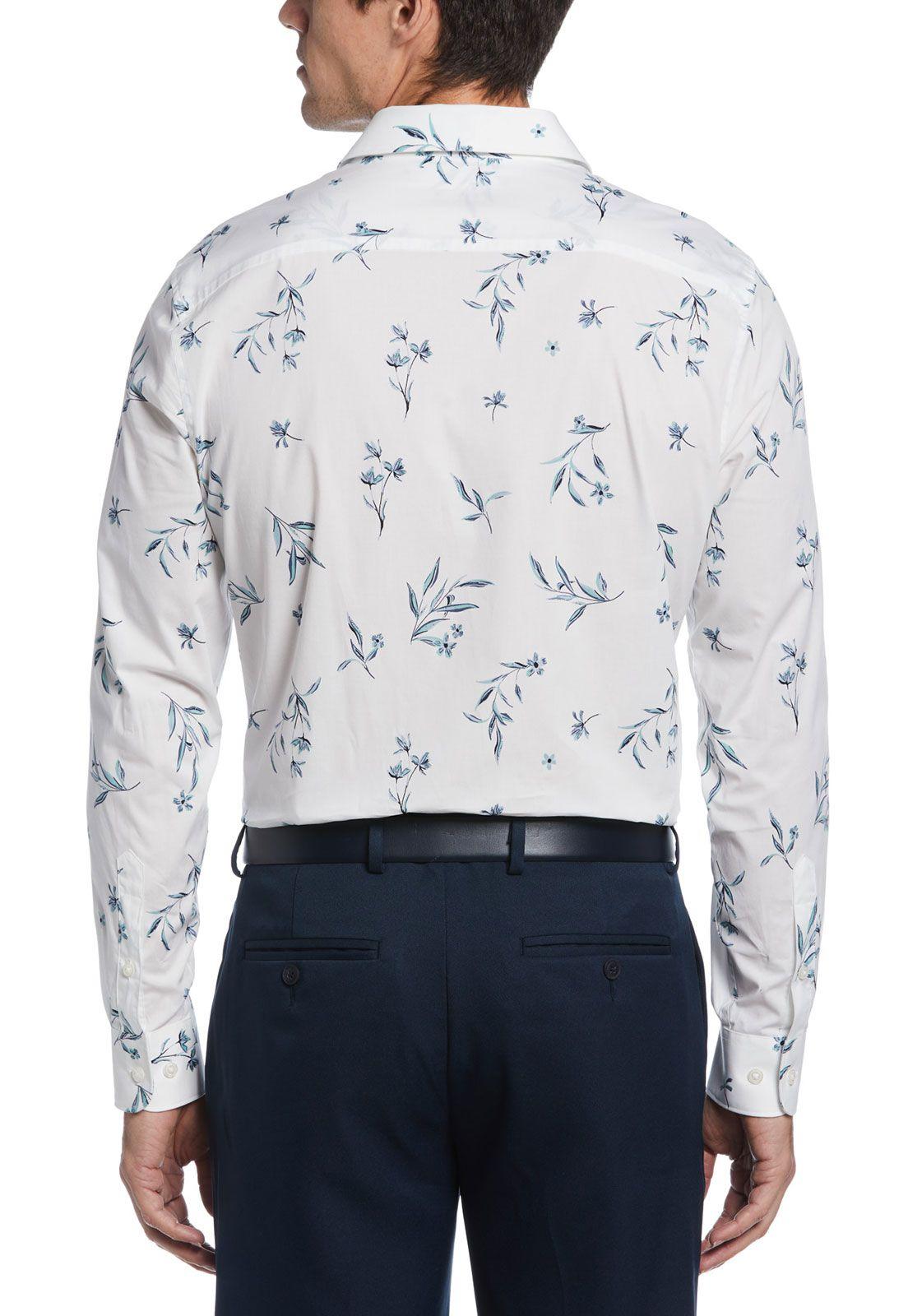 Camisa Casual Estampada Blanco-1