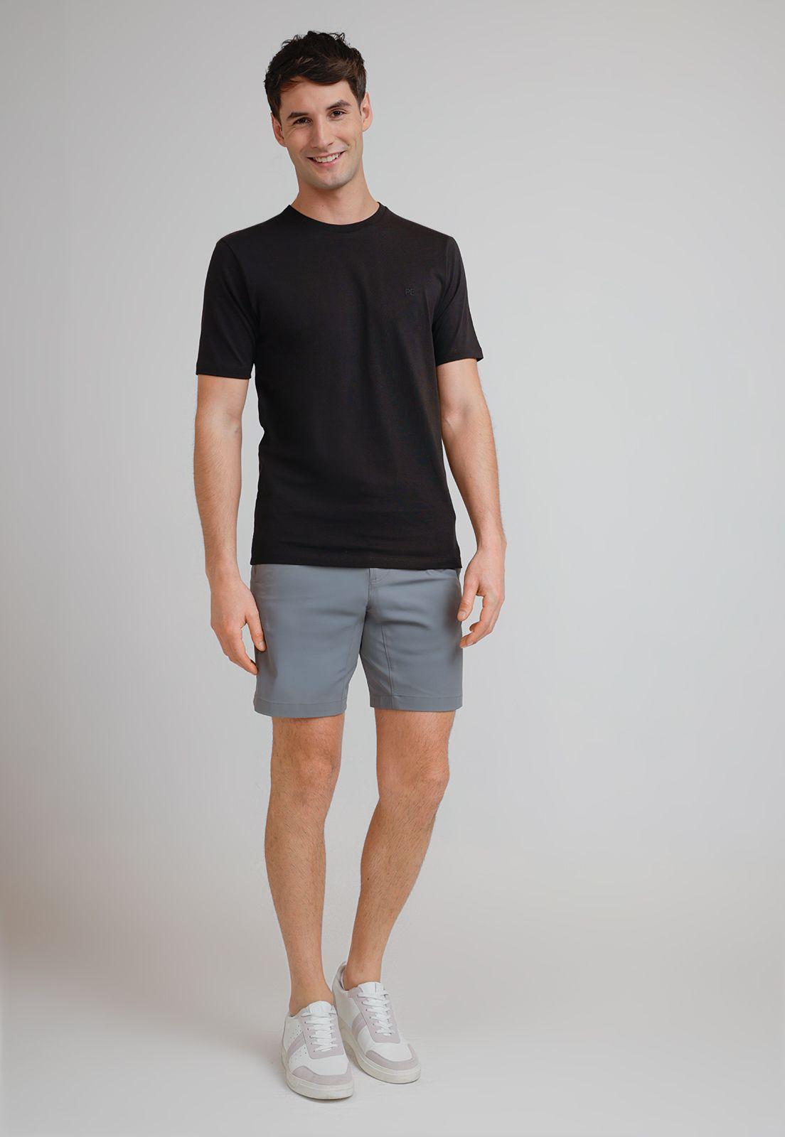Polera Hombre Básica 100% Algodón Negro-3
