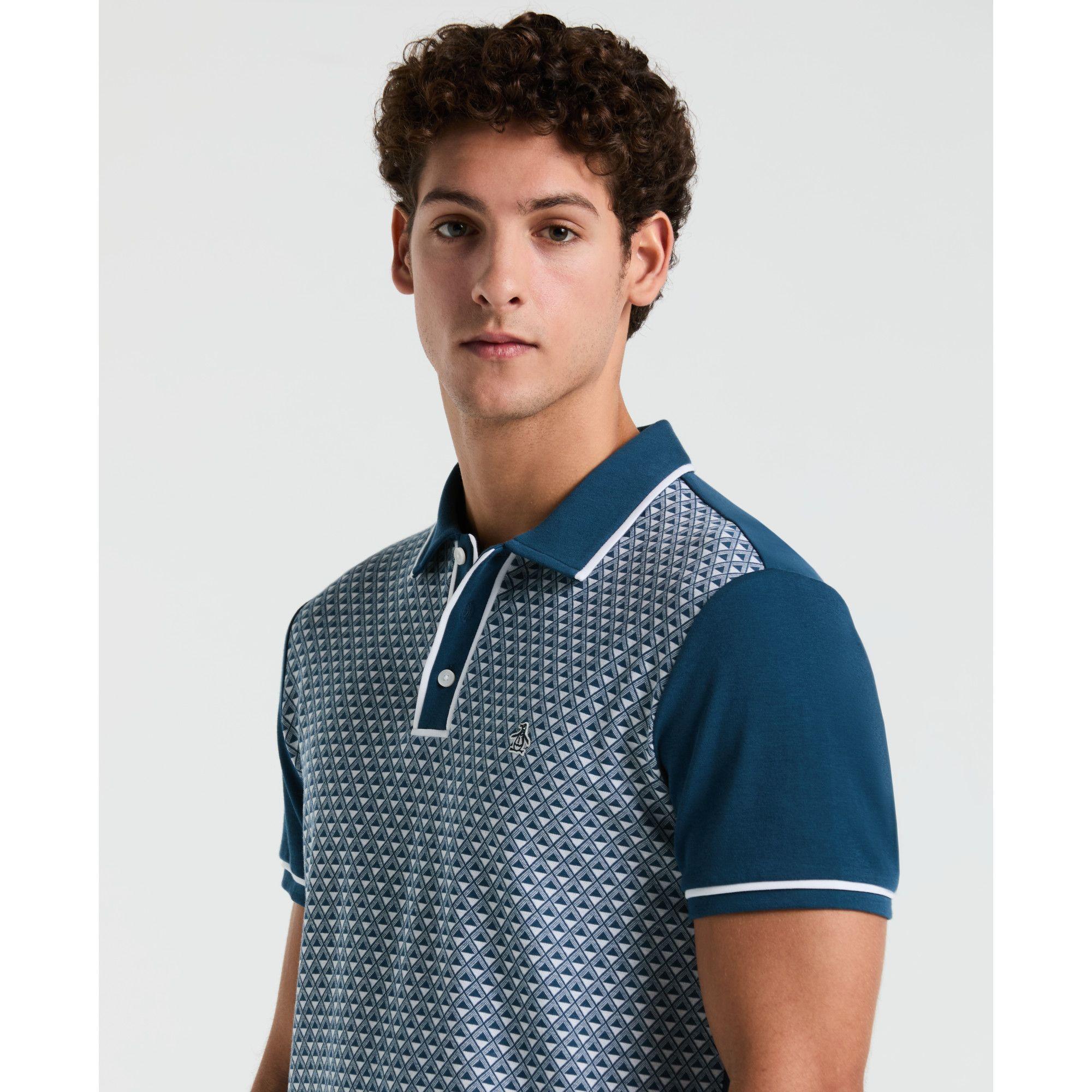 Polera Hombre Polo Manga Corta Azul Pet OPKS2514-2
