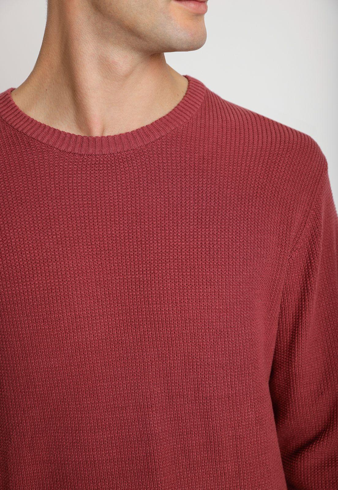 Sweater Hombre Cuello Redondo Rouge-2