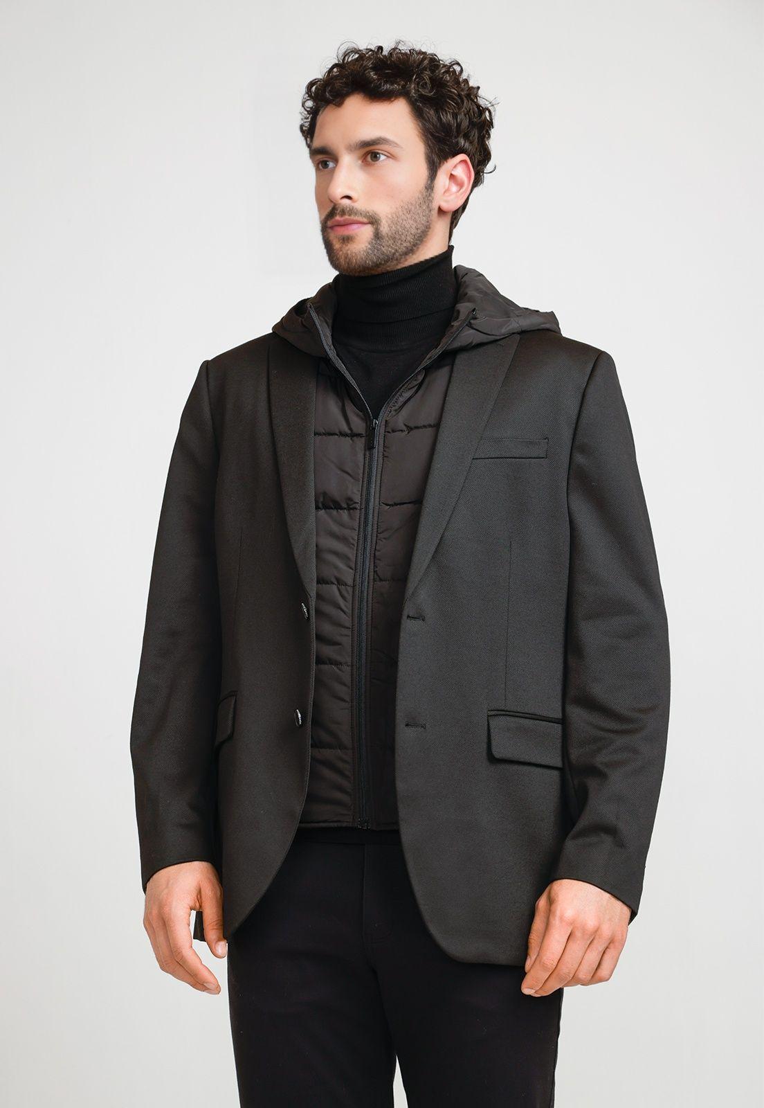 Chaqueta Hombre 2 en 1 Negra-0