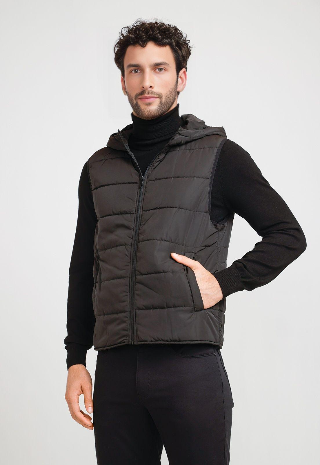 Chaqueta Hombre 2 en 1 Negra-2