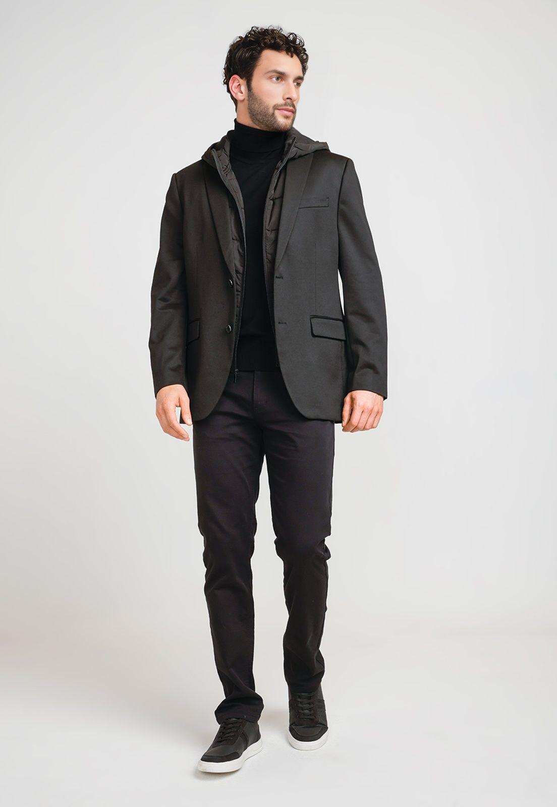 Chaqueta Hombre 2 en 1 Negra-4