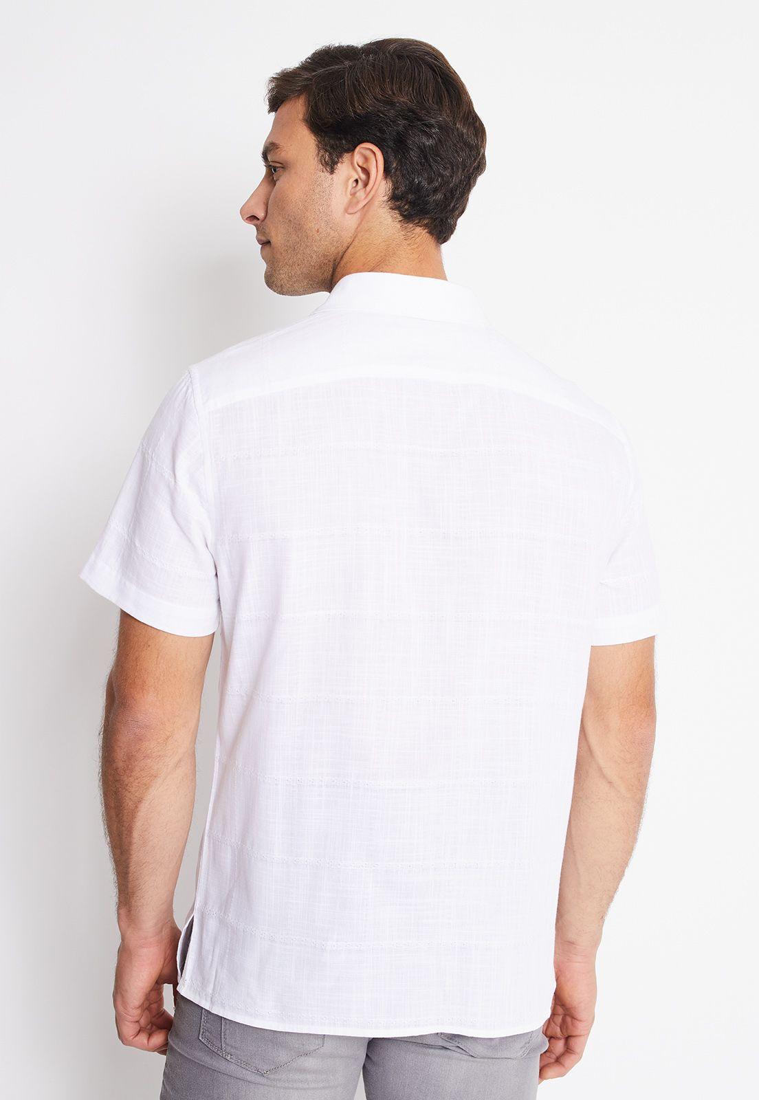 Camisa Hombre Manga Corta Algodón-1