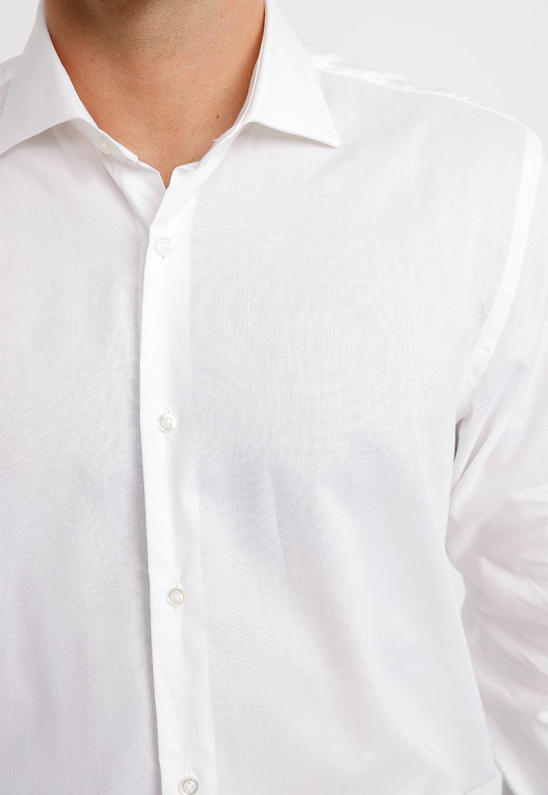 Camisa Hombre Formal Algodón Vercelli Blanco-2