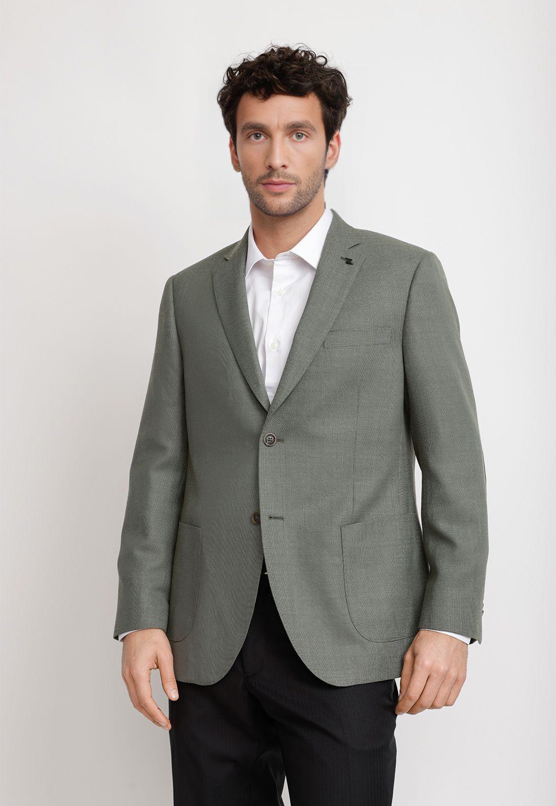 Chaqueta Hombre Formal Coderas Executive Verde-0