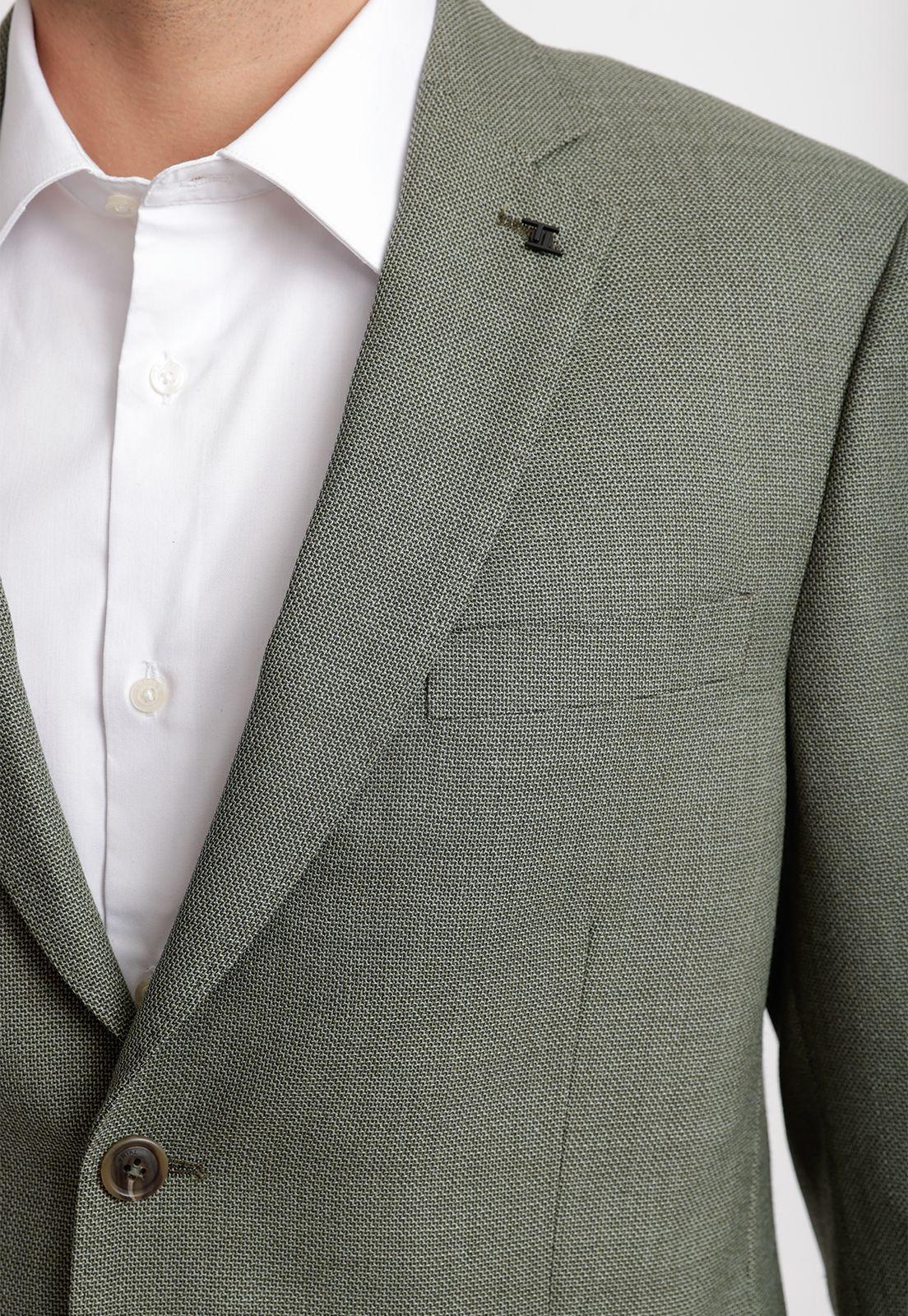 Chaqueta Hombre Formal Coderas Executive Verde-2