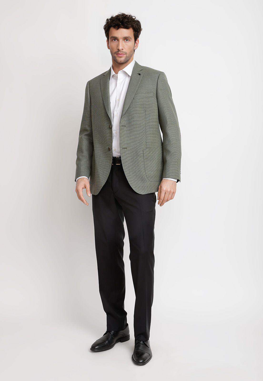 Chaqueta Hombre Formal Coderas Executive Verde-3