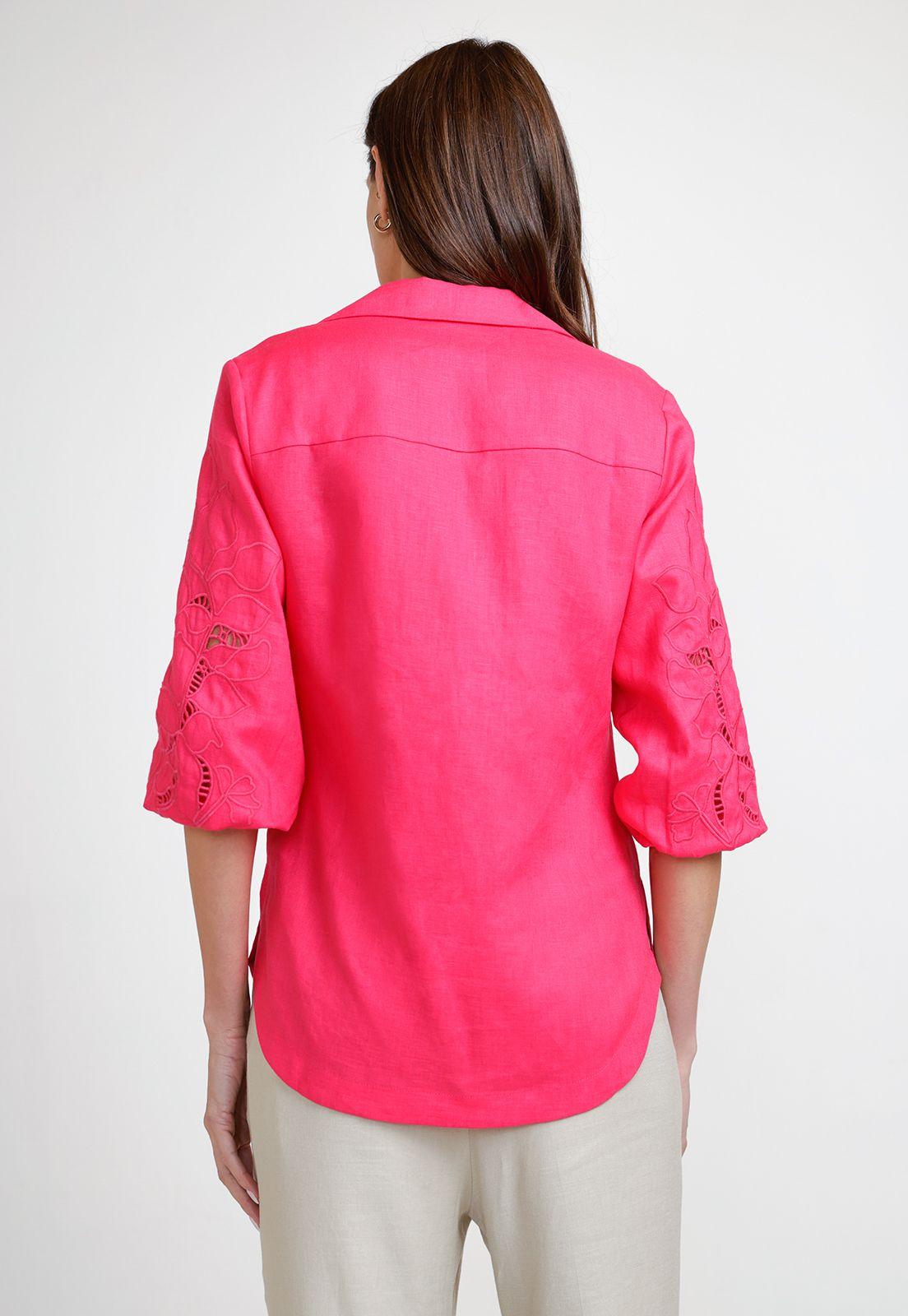 Blusa de Mujer Modelo Belén Color Fucsia-1