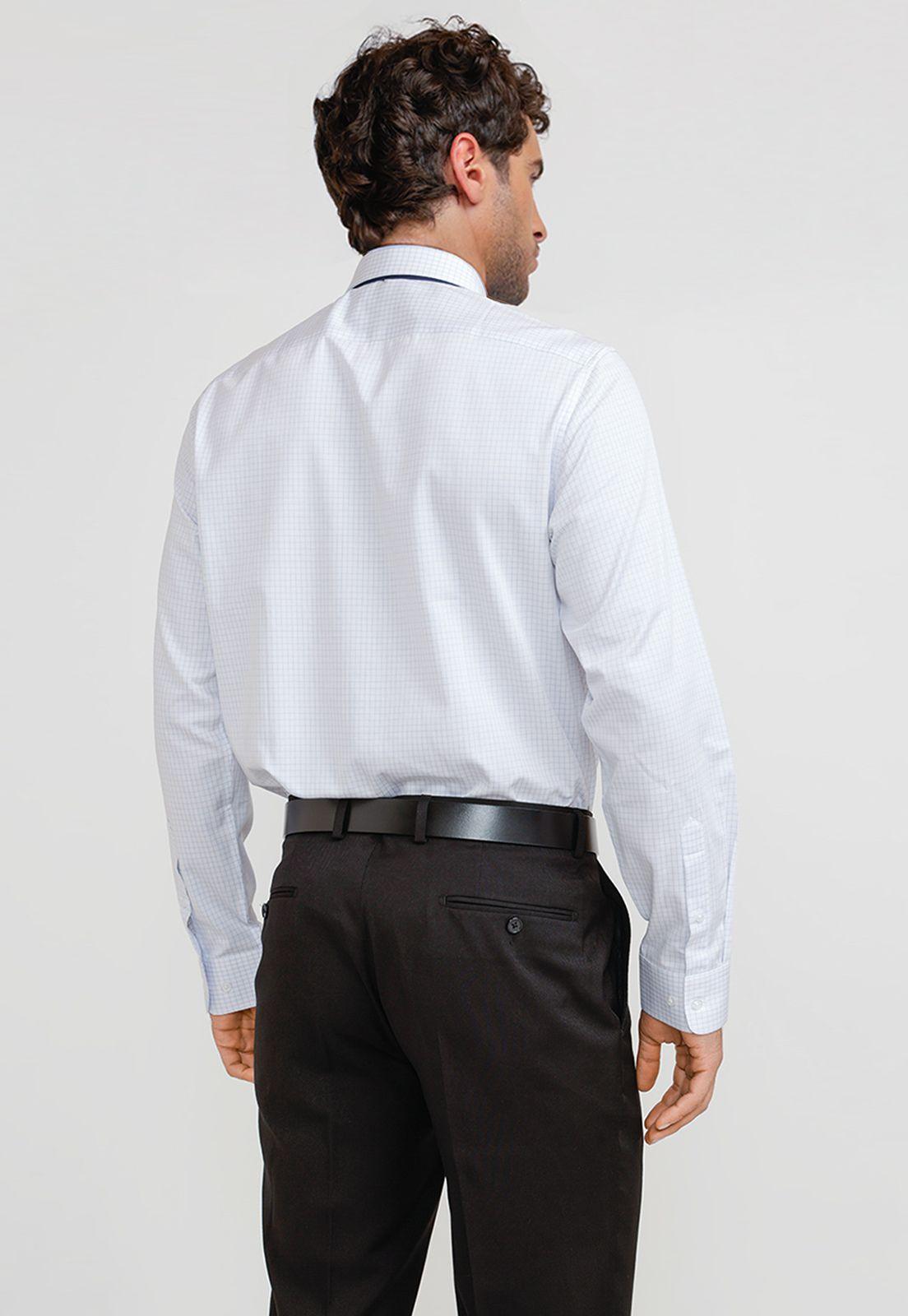 Camisa Hombre Formal Algodón Classic Celeste-1