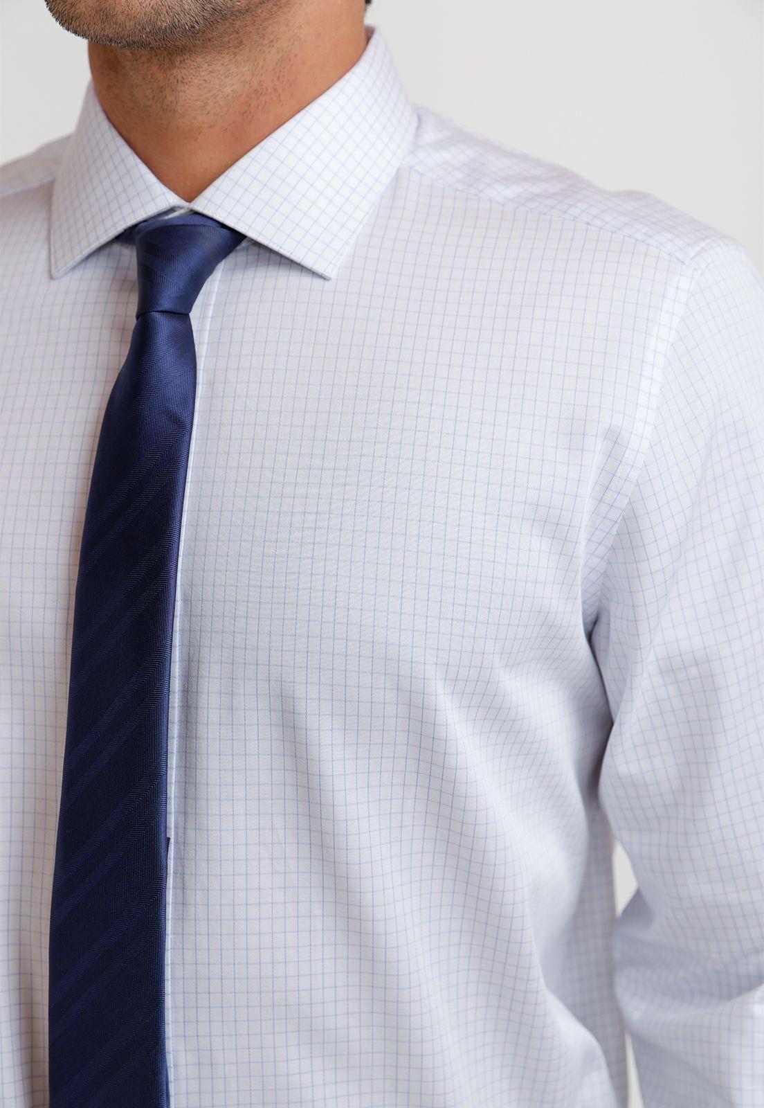 Camisa Hombre Formal Algodón Classic Celeste-2