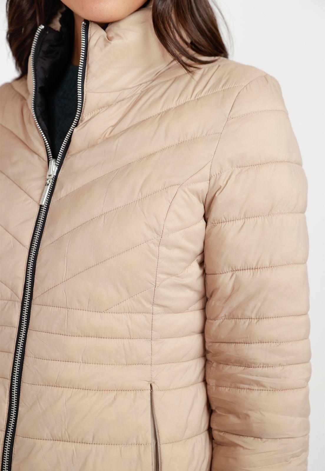 Parka Reversible Mujer Poliéster Negro-3