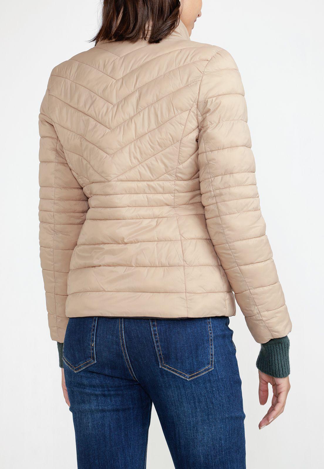 Parka Reversible Mujer Poliéster Negro-4