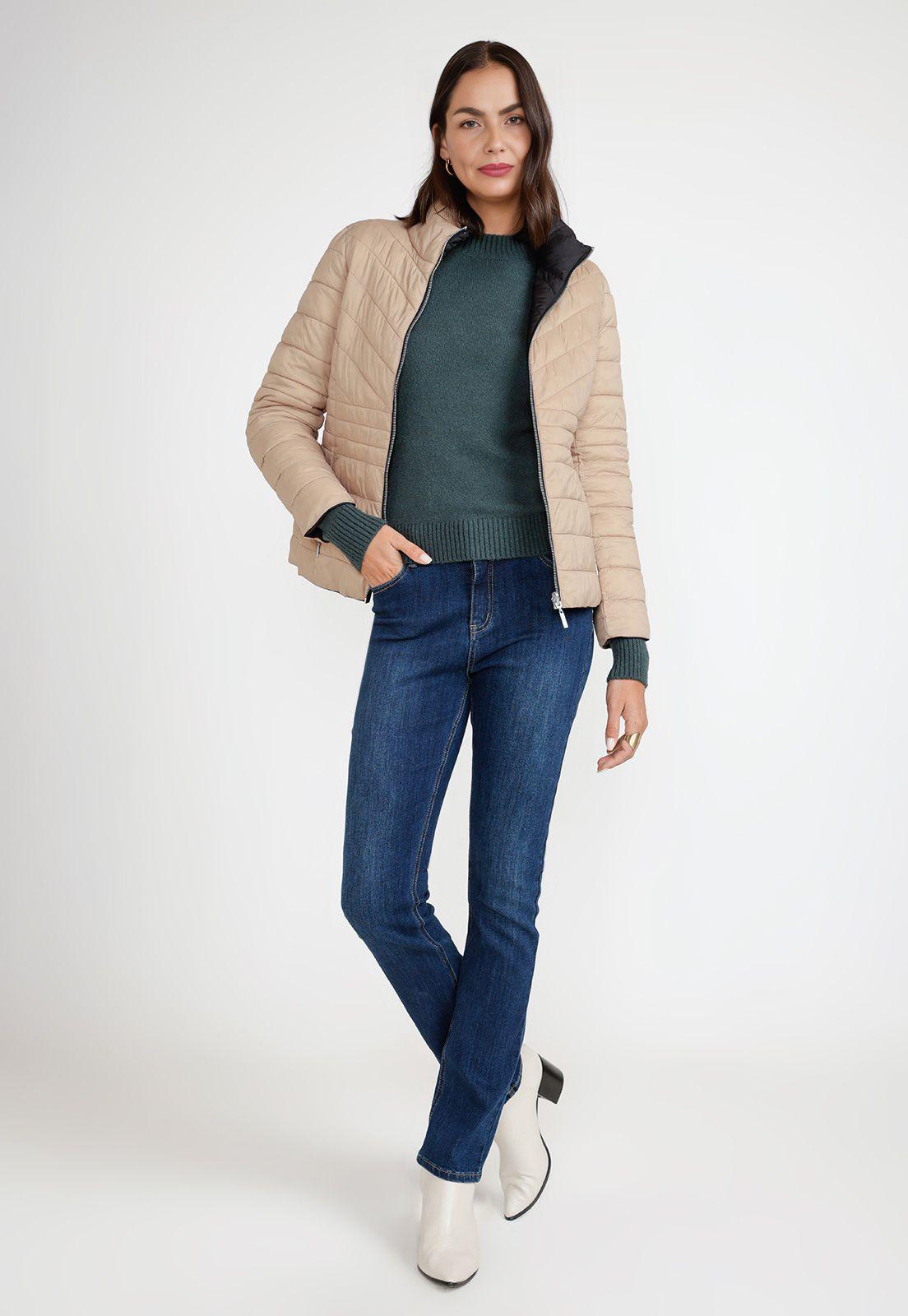 Parka Reversible Mujer Poliéster Negro-5