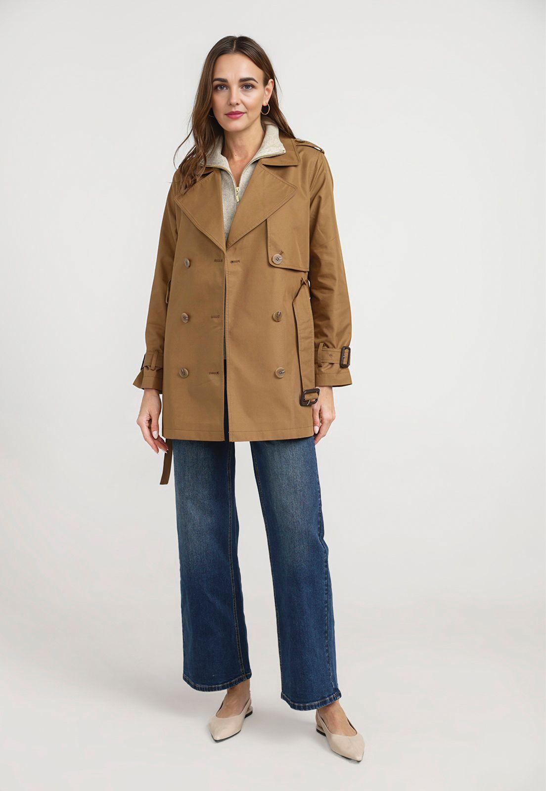 Trench Mujer Francia Camel-2