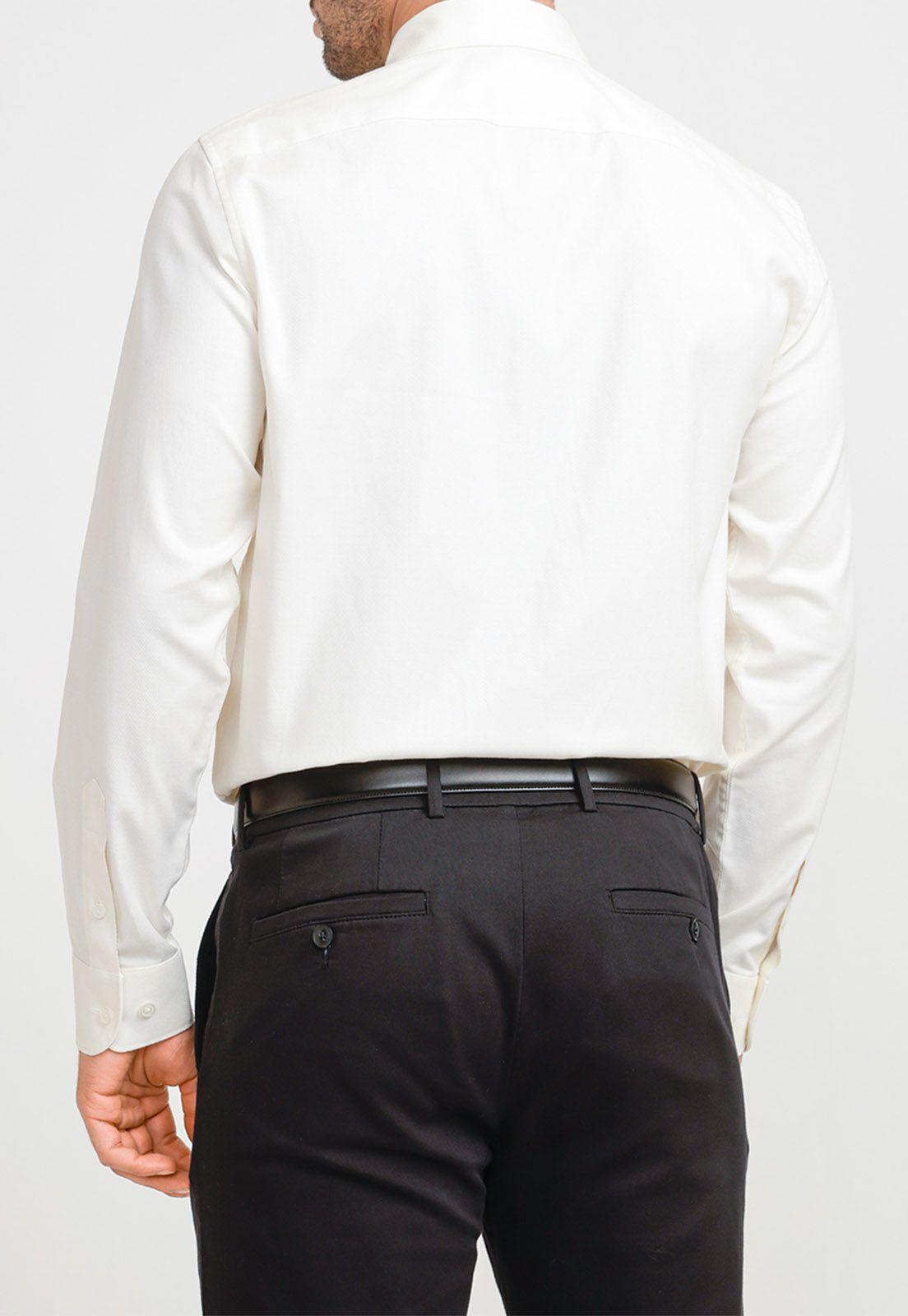 Camisa Hombre Dobby Beige-1