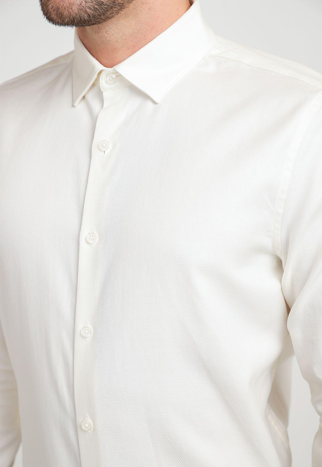 Camisa Hombre Dobby Beige-2