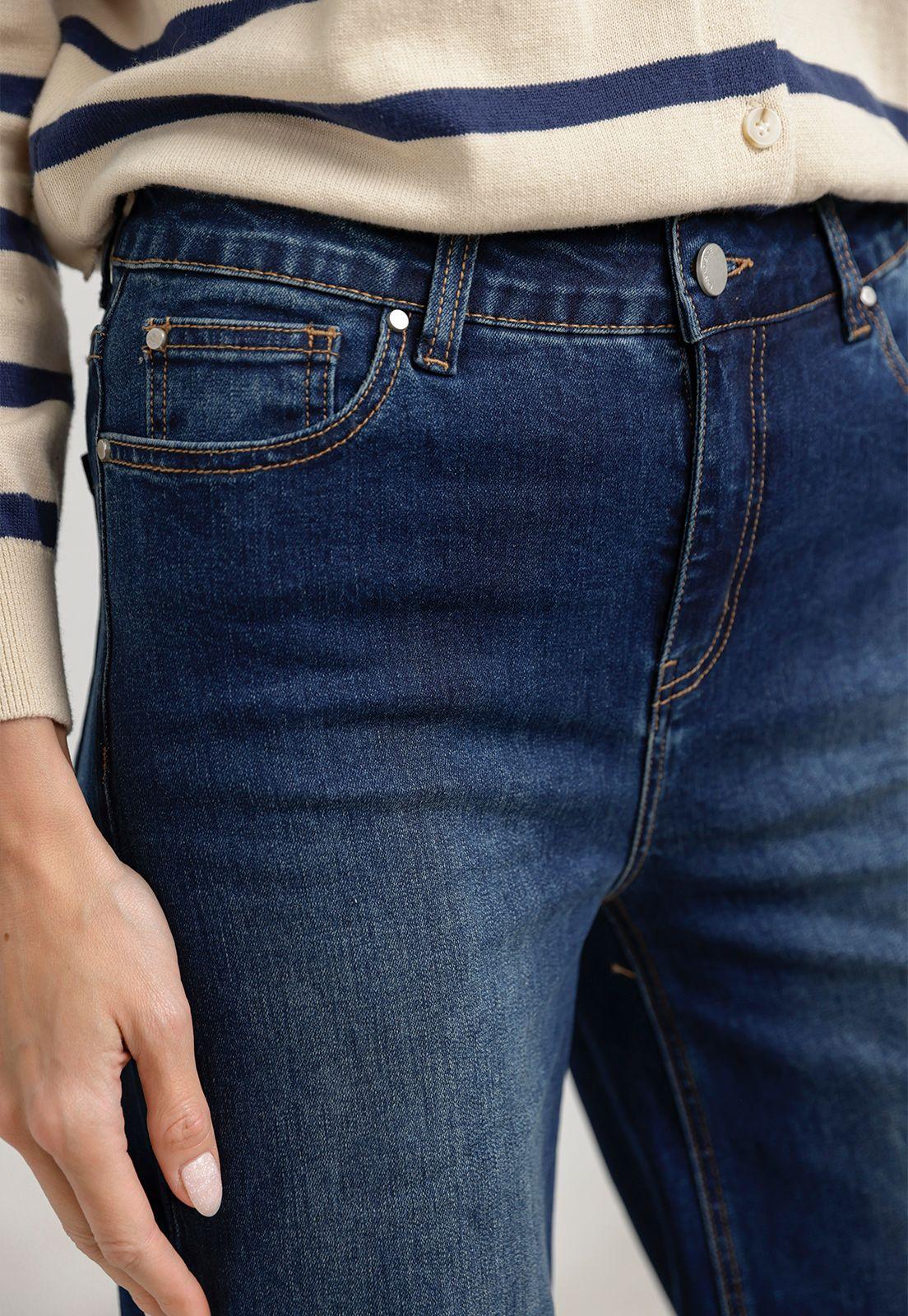 Jeans Mujer Baya Algodón Azul-2