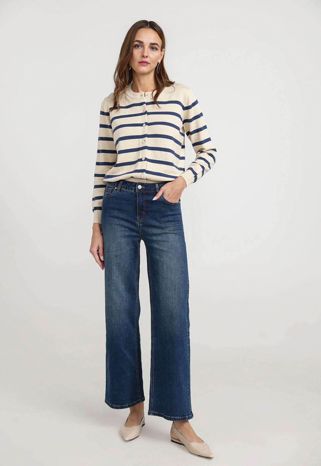 Jeans Mujer Baya Algodón Azul-3