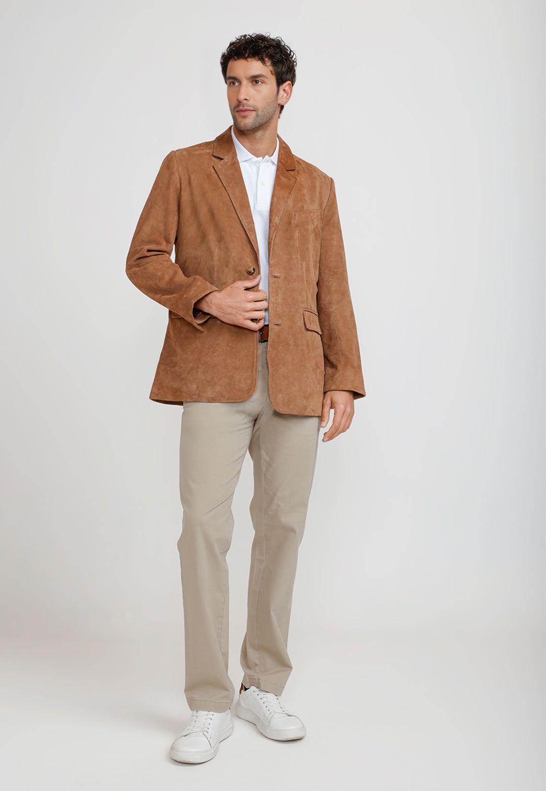 Chaqueta Gamuza Arlo Camel-3