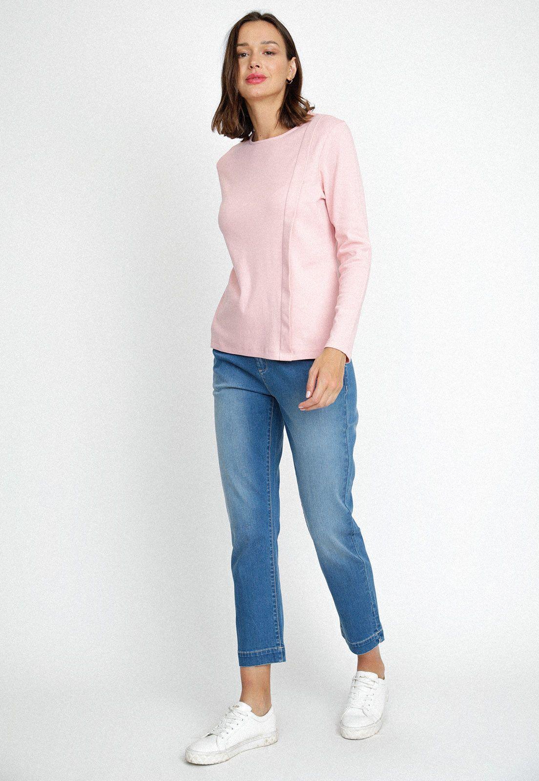 Polera Cecil Algodón Peruano - Rosado-3