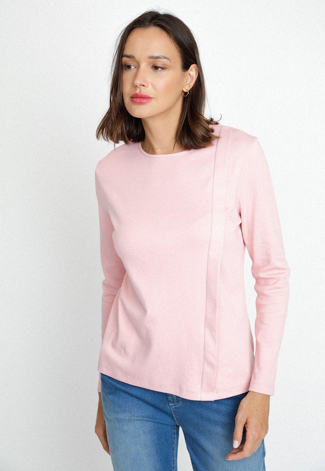 Polera Cecil Algodón Peruano - Rosado-0