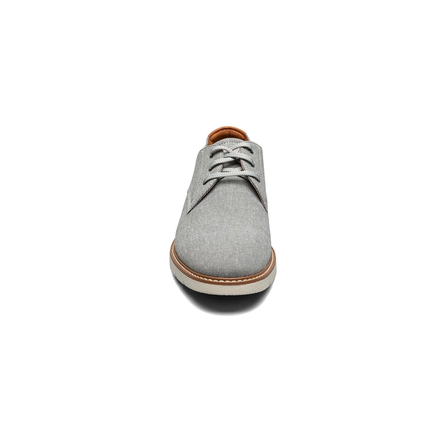 Zapatos Casual Gris Vibe Canvas Plain Toe Oxford-1