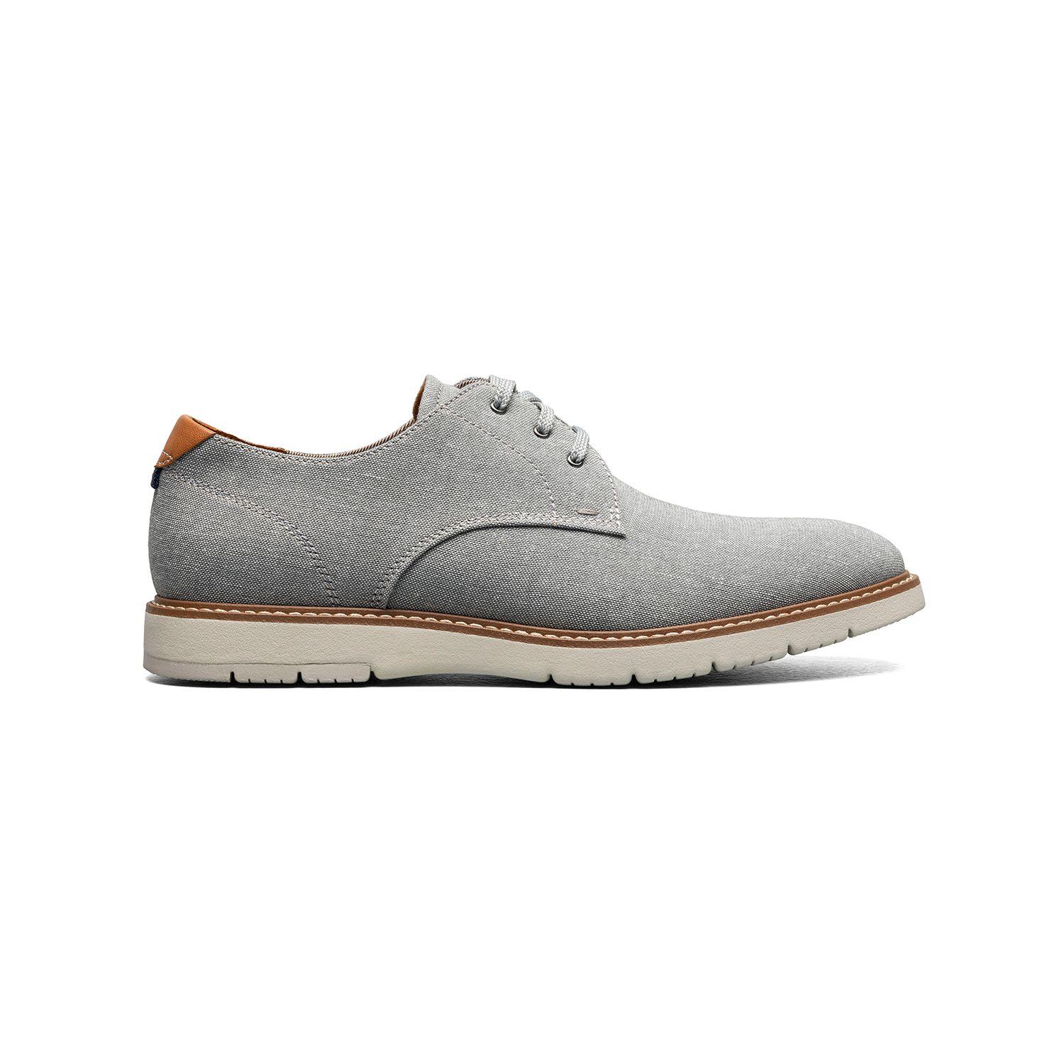 Zapatos Casual Gris Vibe Canvas Plain Toe Oxford-2