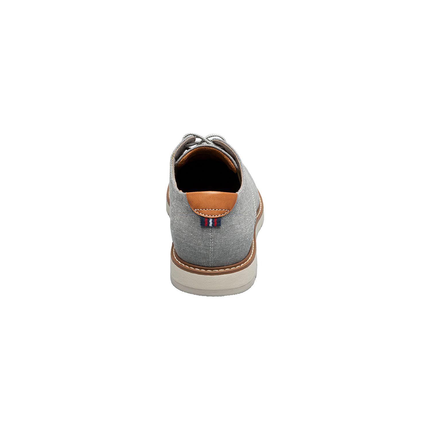 Zapatos Casual Gris Vibe Canvas Plain Toe Oxford-3