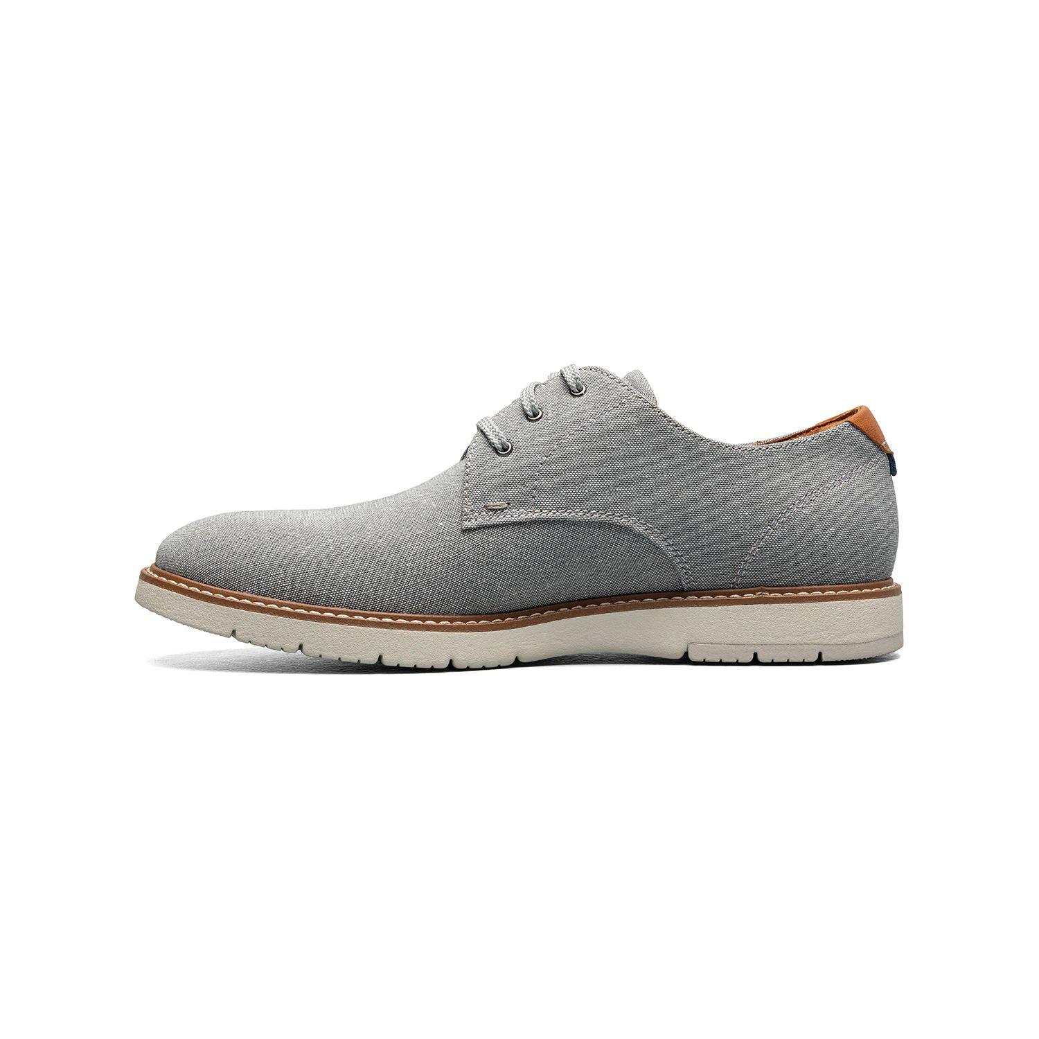 Zapatos Casual Gris Vibe Canvas Plain Toe Oxford-4