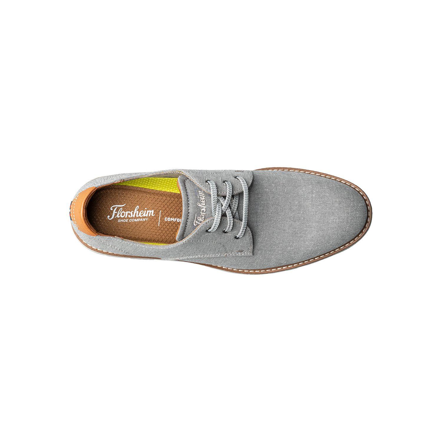 Zapatos Casual Gris Vibe Canvas Plain Toe Oxford-5