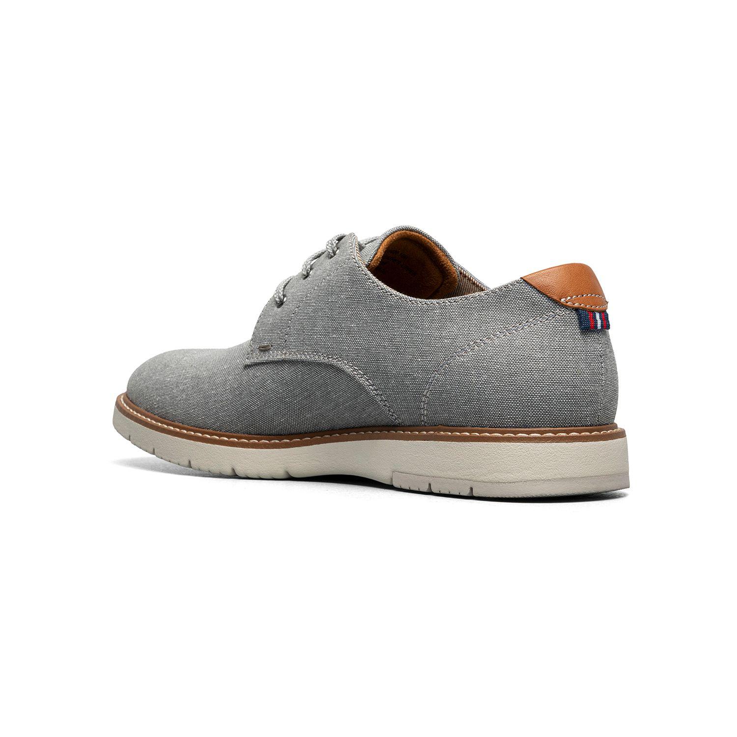 Zapatos Casual Gris Vibe Canvas Plain Toe Oxford-7