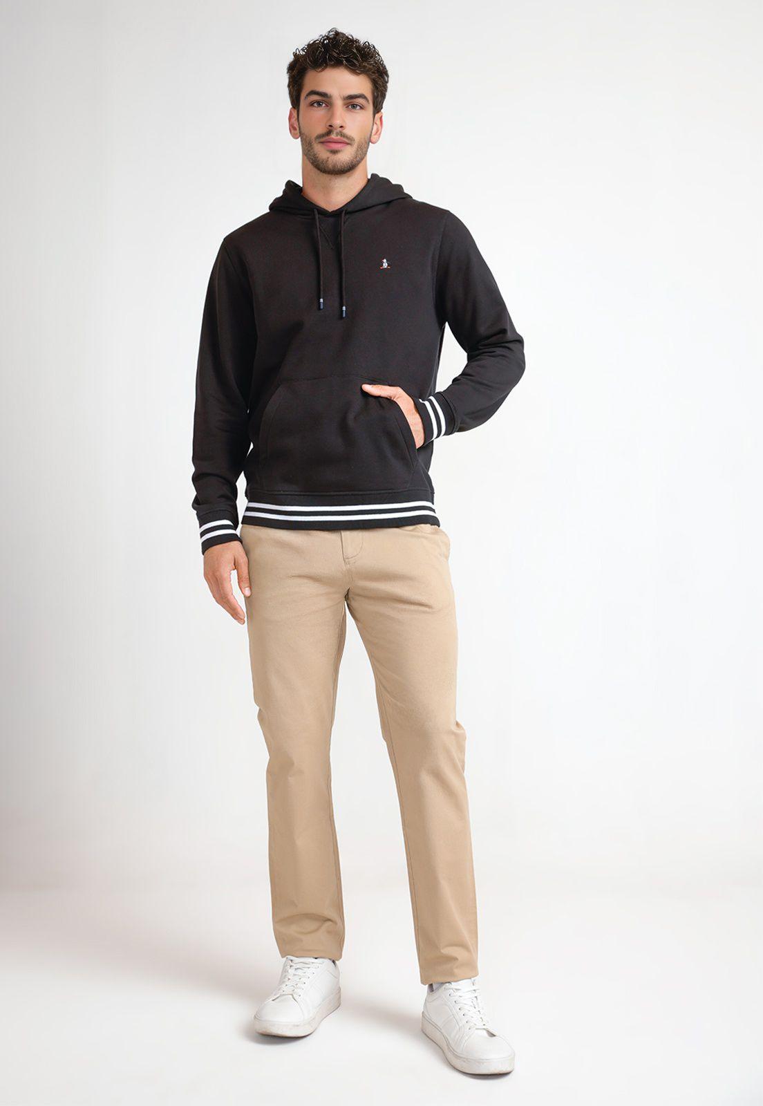 Polerón Hombre Hoodie Azul Marino-3