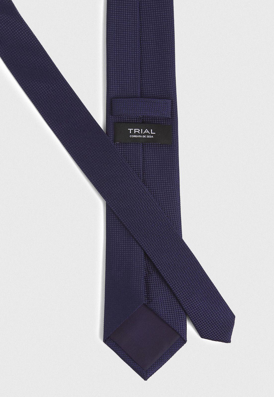 Corbata seda executive azul marino-2