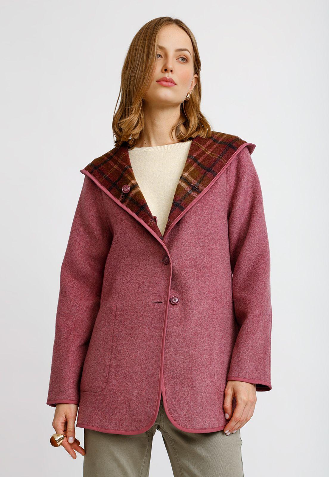 Chaquetón Reversible Malva Anele Mujer-0