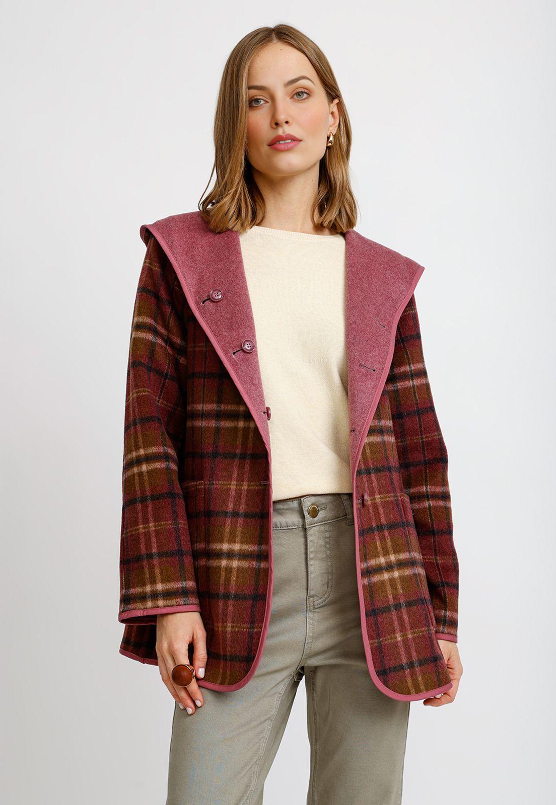 Chaquetón Reversible Malva Anele Mujer-2