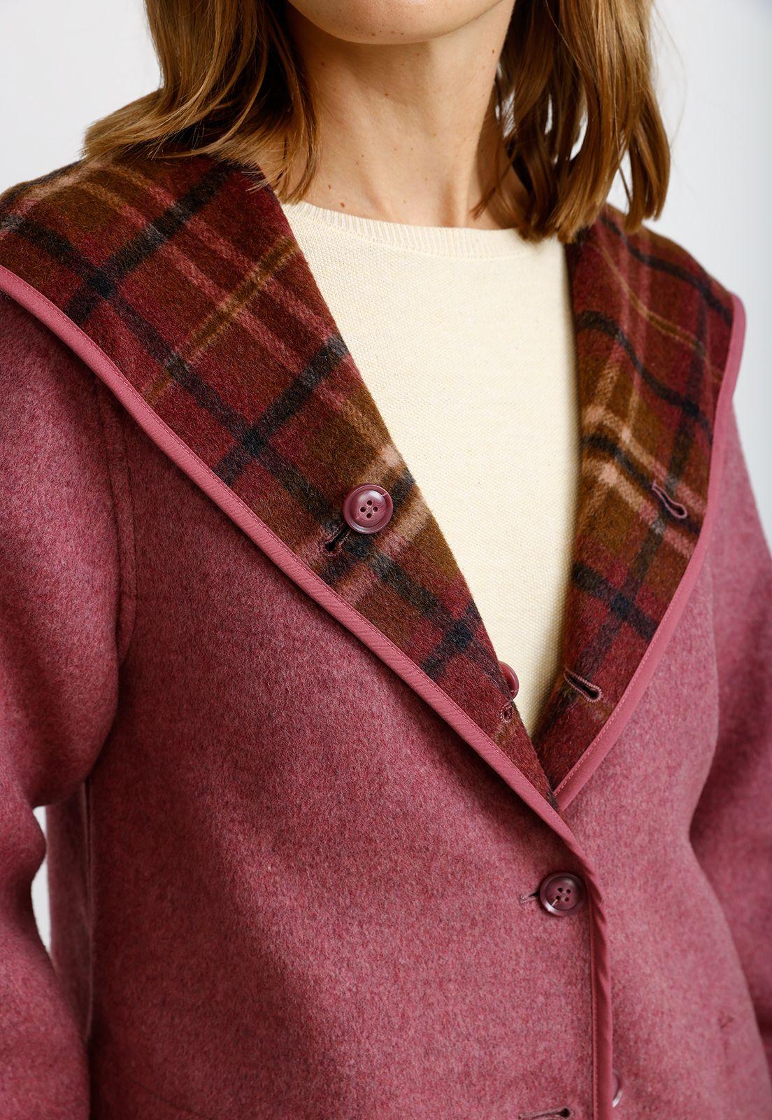 Chaquetón Reversible Malva Anele Mujer-4