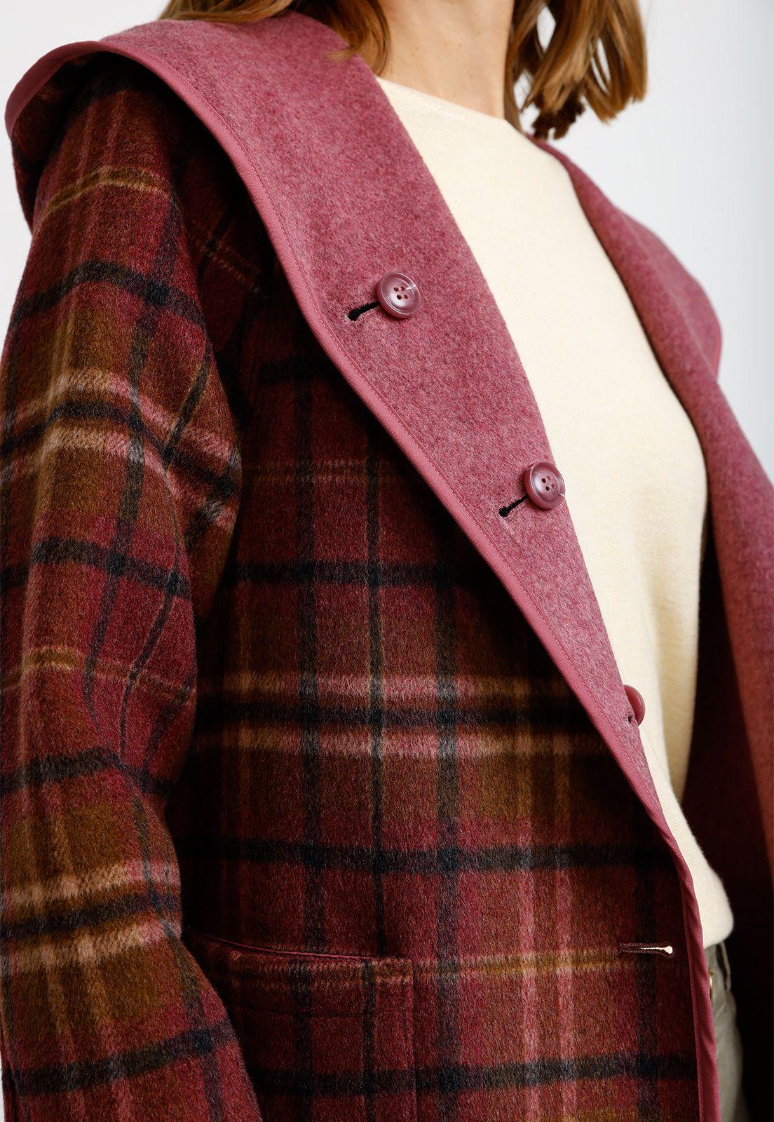 Chaquetón Reversible Malva Anele Mujer-5