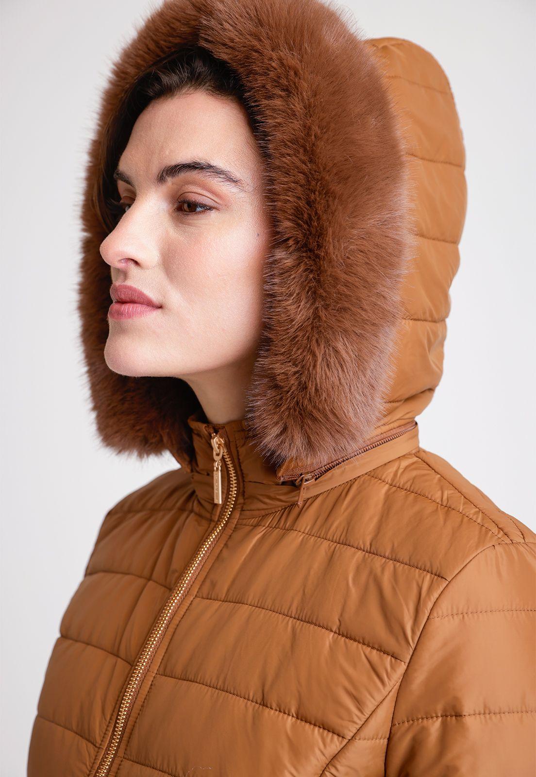 Parka de Mujer Modelo Lorenza Color Tabaco-2