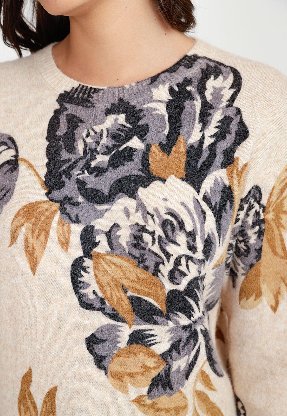 Tejido Mujer Florencia Beige-2