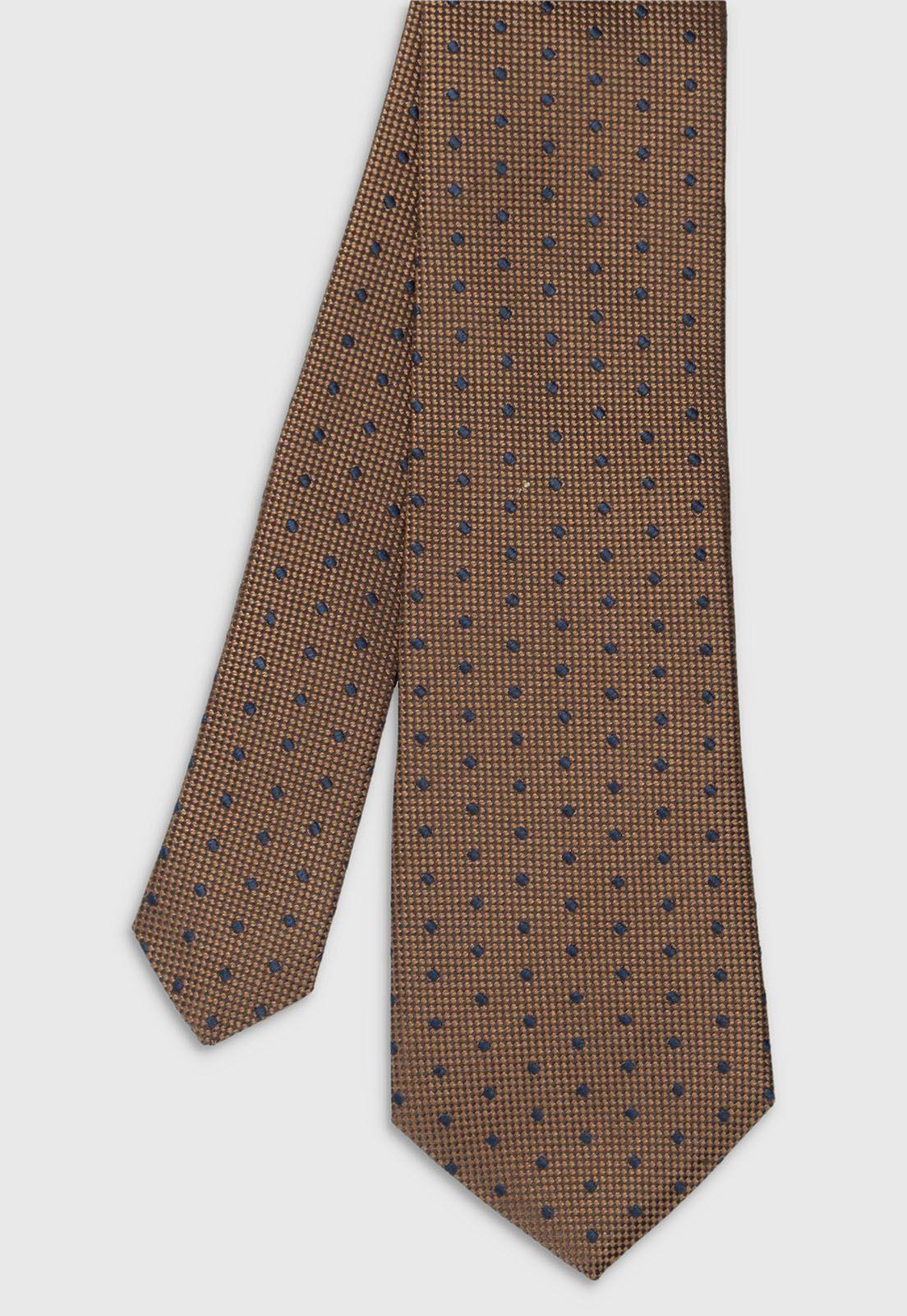 Corbata Formal jacquard café-0