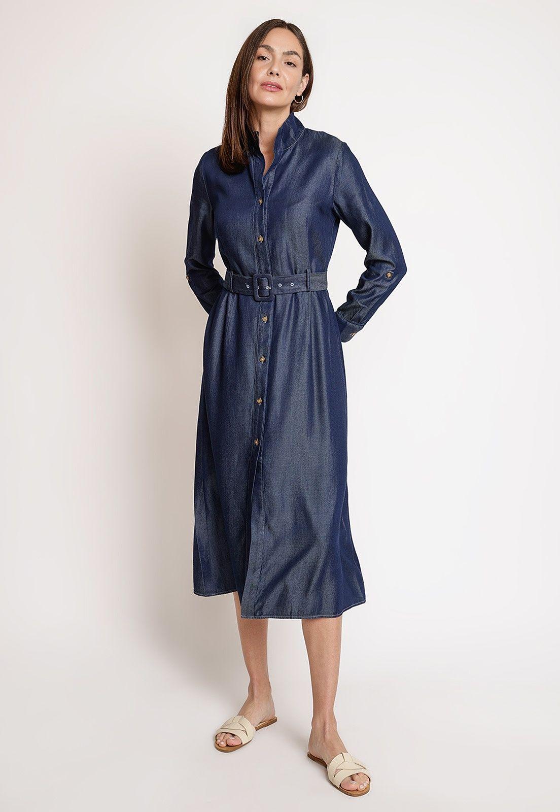 Vestido de Mujer Modelo Minerva Color Indigo-0