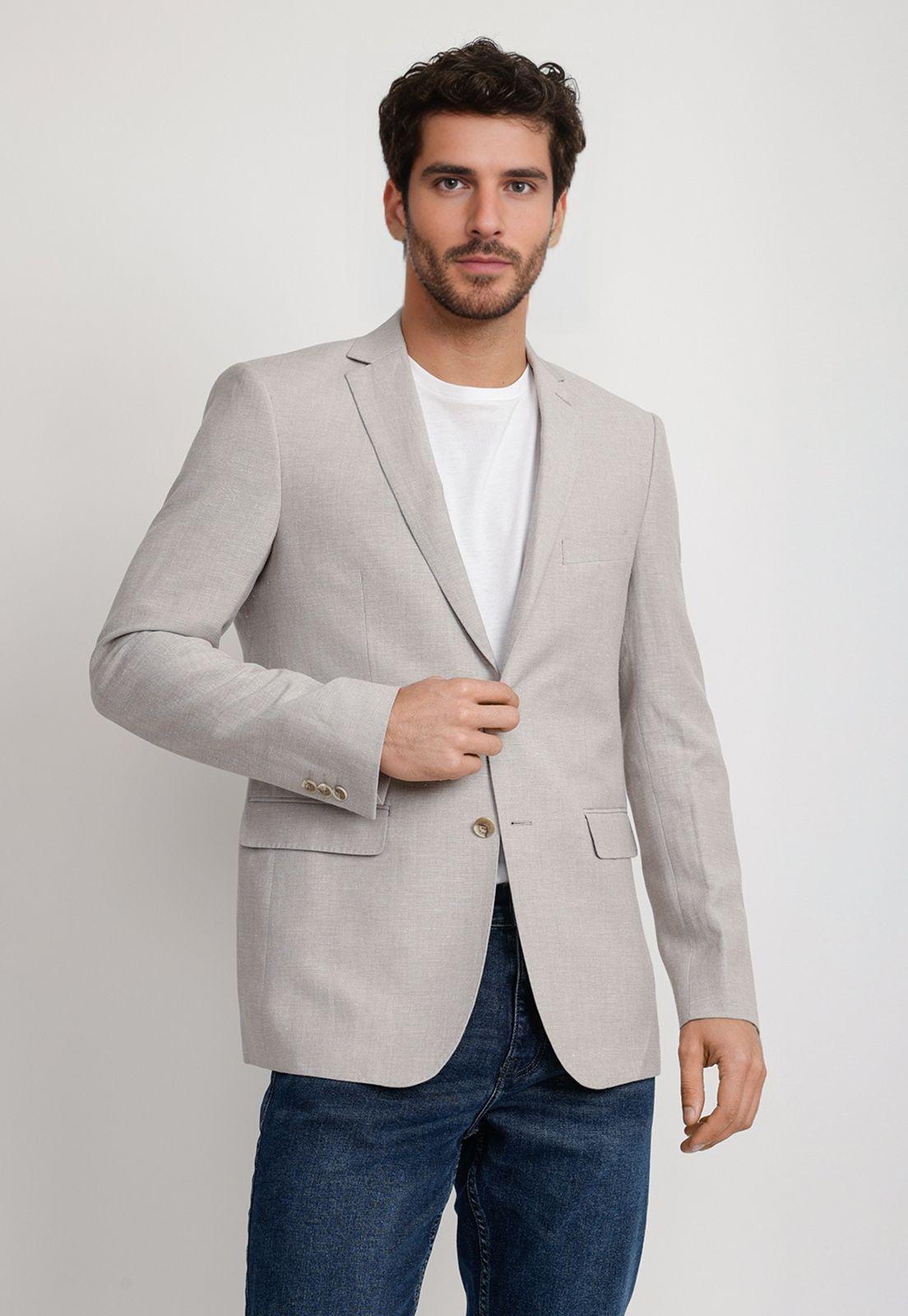 Chaqueta Hombre Lino Arena THE SARAH SLIM JACKET S25-26-0