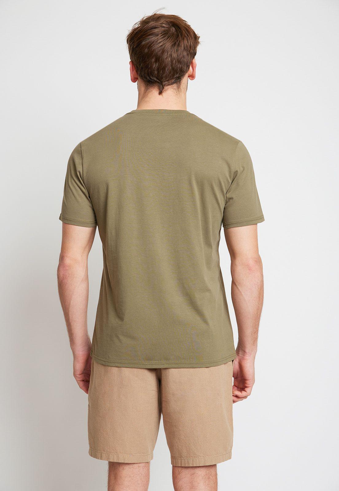 Polera Hombre Algodón Liso Slim Marcus Verde-1
