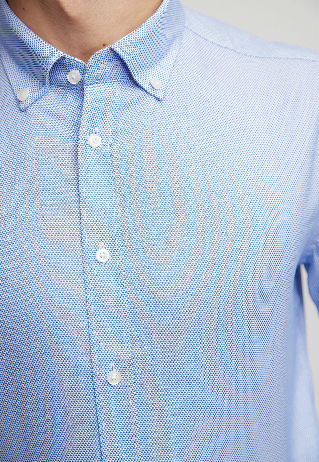 Camisa Non Iron Celeste-2