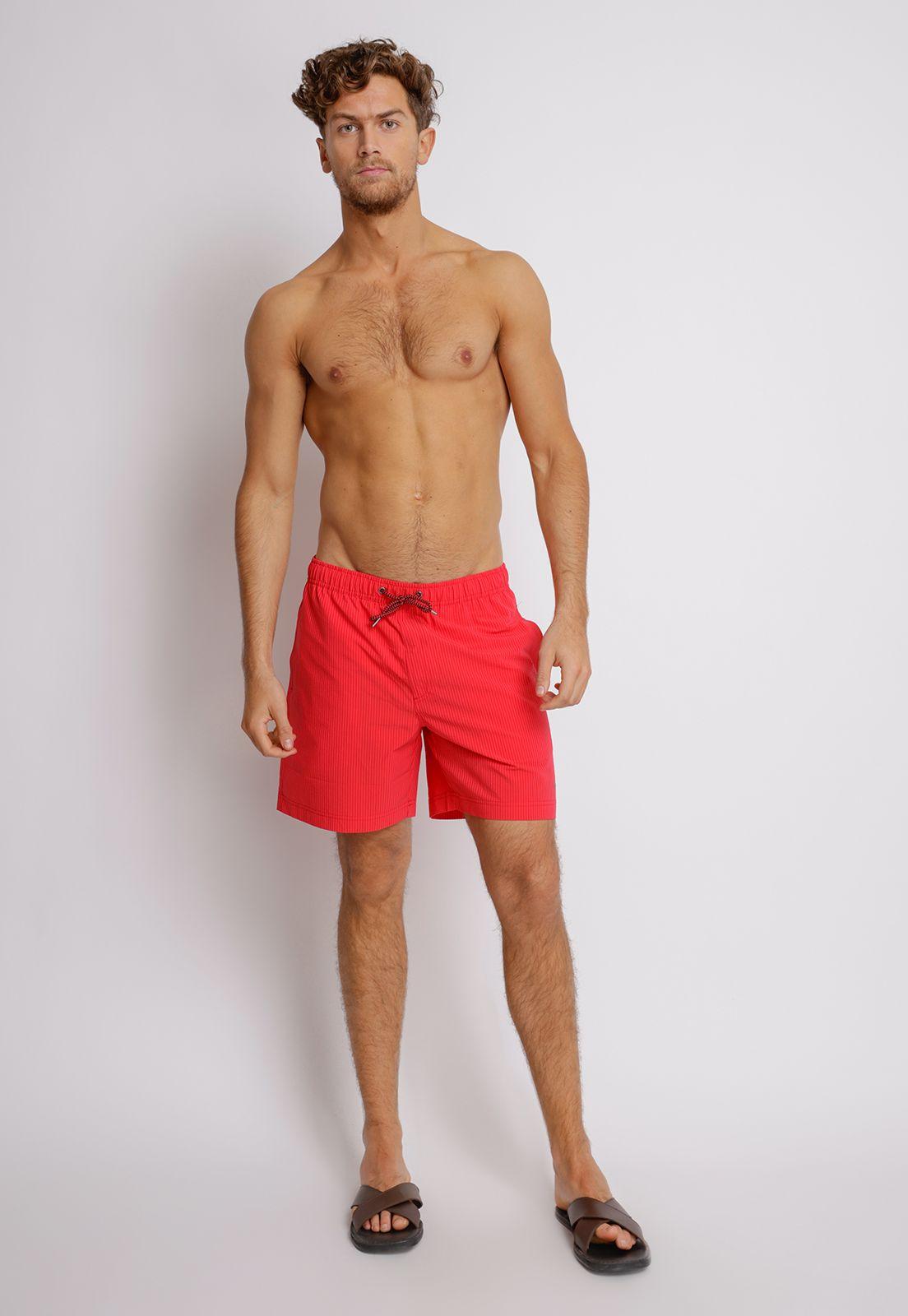 Traje de baño hombre Slim Fit Justino  Rojo-3